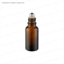 Winpack Amber Essential Oil Glass 10ml Cosmetic Roll on Bottle with Black Cap